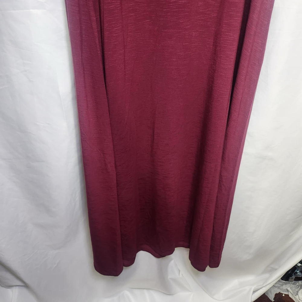 J. Jill Women's Long Dress Strapless Maroon Stretch Casual Boho WeddingS Sz 3XL - Picture 4 of 11